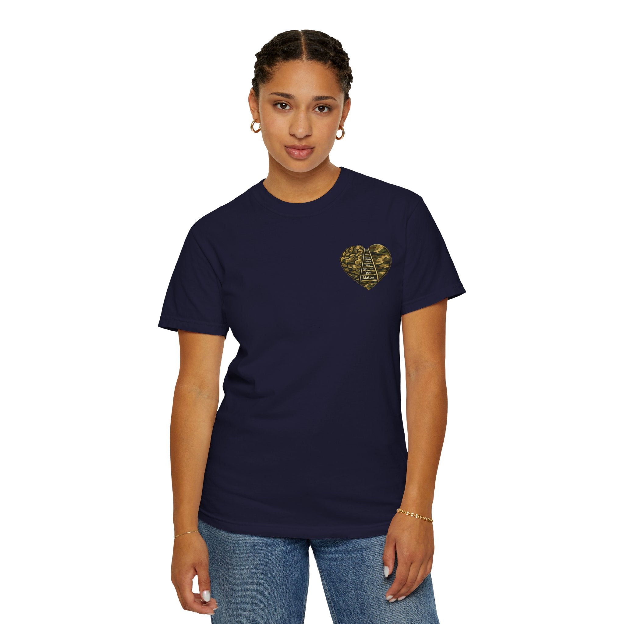 My One Step Forward Women's Veteran T-Shirt —  "Pressure Makes Warriors"