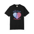 My One Step Forward T-Shirt — Mental Health Awareness Heart & Brain Design