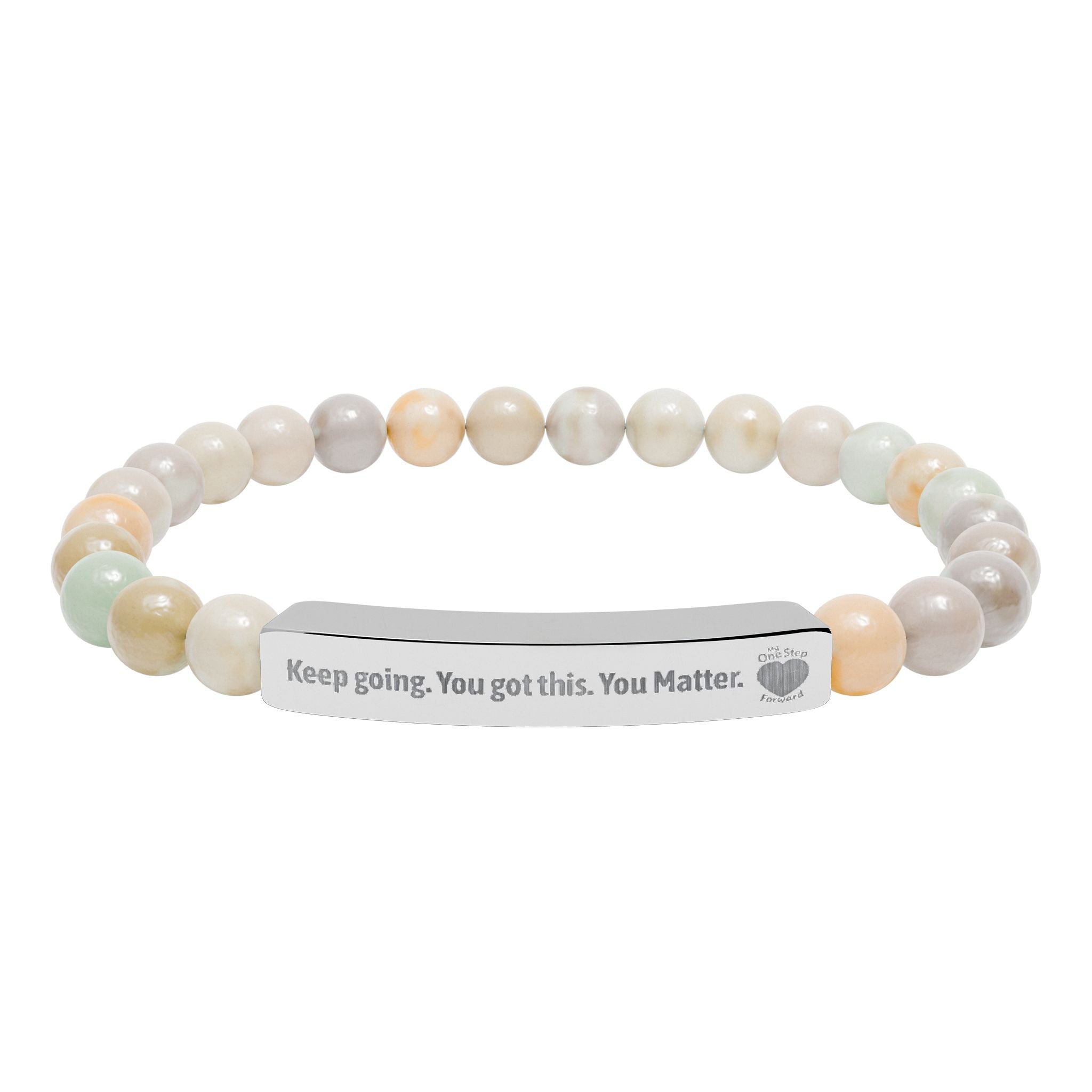 My One Step Forward Bracelet — 'Keep Going, You Got This'